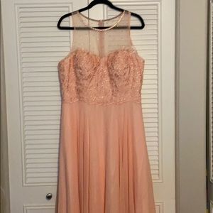 Runs small!!! NWT formal blush dress